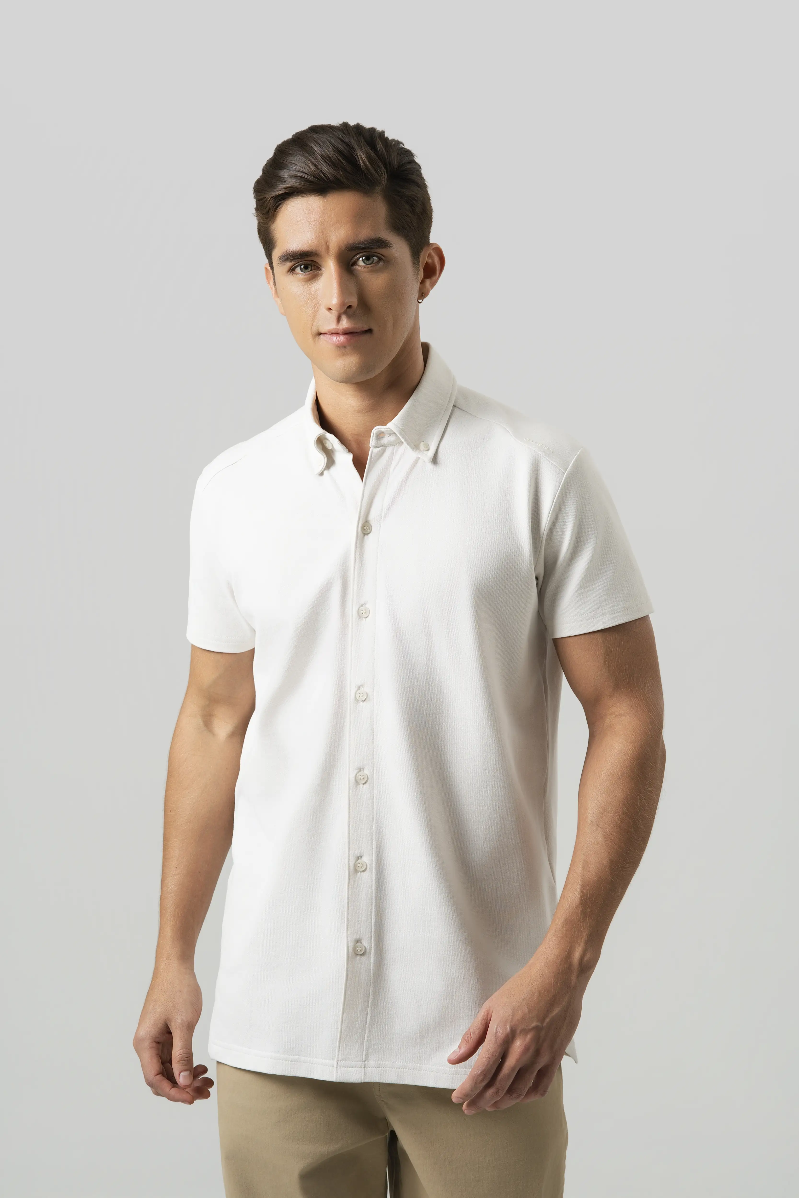 Camisas manga corta blancas